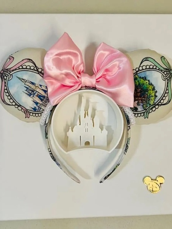 Vintage Coquette Park Hopper Theme Minnie Ears Headband main image 6
